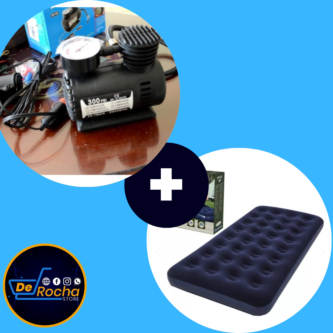 combo compresor+colchon inflable